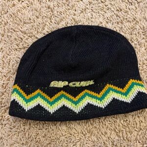Vintage 90s Rip Curl Beanie - Retro Surf Knit Hat - Skater Y2K Gorpcore